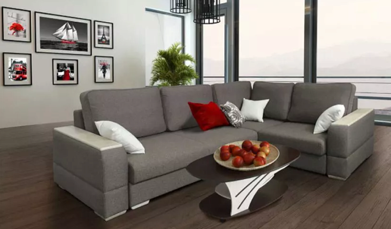«Мальта» угловой диван с тремя подушками фото №2