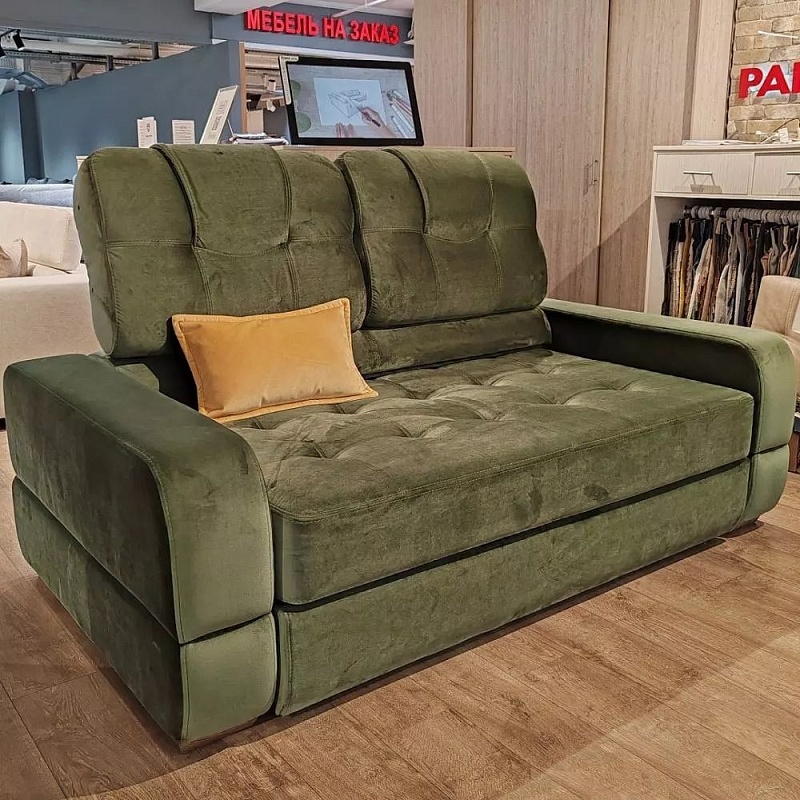 «Альфа Мини» прямой диван (зеленый) фото №1