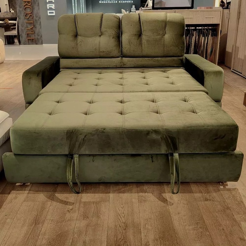 «Альфа Мини» прямой диван (зеленый) фото №3