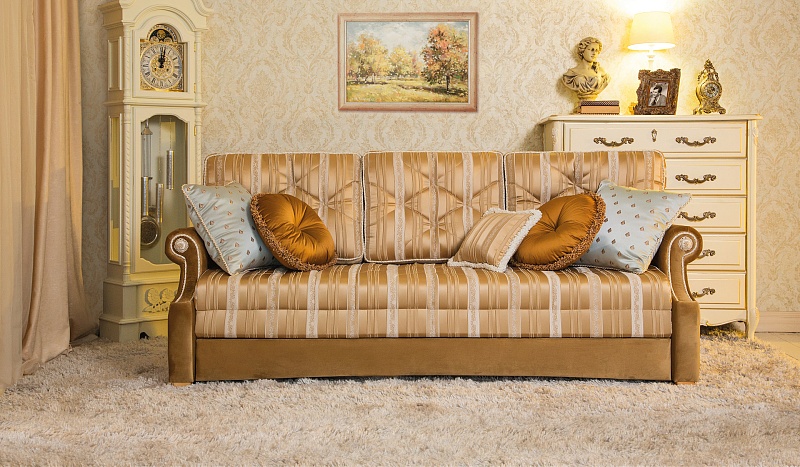 «Зимняя Венеция» прямой трехместный диван (еврорсофа) фото №1